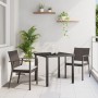 Juego de comedor de jardín de 5 piezas con cojines de poliratán marrón | Foro24.es | Tu tienda online para hogar, jardín y más Foro24.es