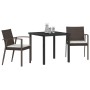 Conjunto de 5 Sillas de Jardín con Cojines Negro Poliratán de , Sillas de jardín - Ref: Foro24-3379068, Precio: 411,02 €, Des...