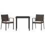 Conjunto de 5 Sillas de Jardín con Cojines Negro Poliratán de , Sillas de jardín - Ref: Foro24-3379068, Precio: 411,02 €, Des...