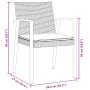 Juego de Comedor de Jardín de 7 Piezas con Cojines Poliratán Negro de , Sillas de jardín - Ref: Foro24-3379069, Precio: 555,9...
