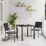 Conjunto de Comedor de Jardín de 5 Piezas con Cojines en Poliratán Negro | Foro24.es | Tu tienda online para hogar, jardín y más Foro24.es