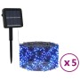 Tiras de luces solares LED 5 uds azul interior/exterior en Decoración Festiva y Estacional | Comprar online en Foru.es