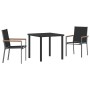 Conjunto de comedor de jardín de 7 piezas Black Textilene y acero de , Sillas de jardín - Ref: Foro24-3379091, Precio: 427,89...