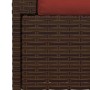 Sofá de 2 plazas con cojines ratán sintético marrón de vidaXL, Conjuntos de jardín - Ref: Foro24-317542, Precio: 194,04 €, De...