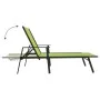 Tumbona de acero y tela textilene verde de vidaXL, Tumbonas - Ref: Foro24-317598, Precio: 115,72 €, Descuento: %