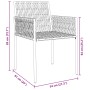 Juego de Comedor de Jardín de 5 Piezas con Cojines Negro Poliratán de , Sillas de jardín - Ref: Foro24-3379102, Precio: 435,9...