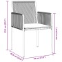 Conjunto de Comedor de Jardín de 5 Piezas con Cojines Negro Poliratán | Foro24.es | Tu tienda online para hogar, jardín y más Foro24.es