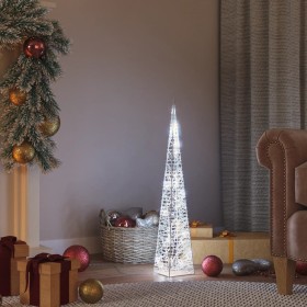 Cono de luz LED decorativo acrílico blanco frío 60 cm en Decoración Festiva y Estacional | Comprar online en Foru.es
