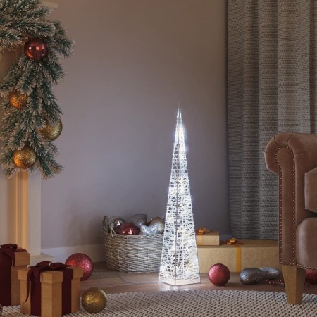 Cono de luz LED decorativo acrílico blanco frío 60 cm en Decoración Festiva y Estacional | Comprar online en Foru.es