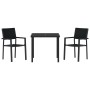 Juego de Comedor de Jardín de 7 Piezas Negro de Polipropileno de , Sillas de jardín - Ref: Foro24-3379154, Precio: 462,29 €, ...