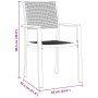 Juego de Comedor de Jardín de 9 piezas Negro Poly Ratán de , Sillas de jardín - Ref: Foro24-3379155, Precio: 556,78 €, Descue...