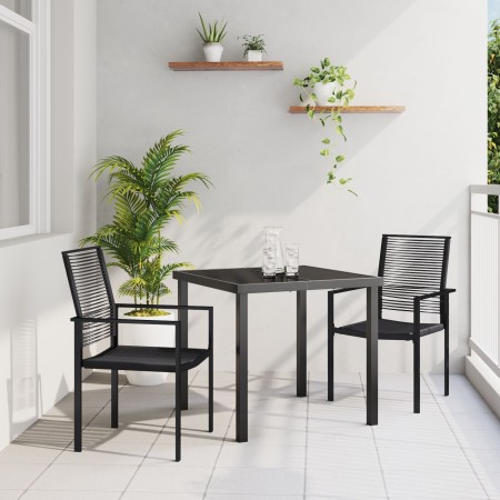 Conjunto de 5 Piezas de Comedor Jardín Negro Rattan PVC | Foro24.es | Tu tienda online para hogar, jardín y más Foro24.es