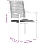 Conjunto de Jardín de 5 Piezas Negro Ratán PVC de , Sillas de jardín - Ref: Foro24-3379166, Precio: 291,88 €, Descuento: %