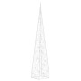 Cono de luz LED decorativo acrílico blanco frío 90 cm en Decoración Festiva y Estacional | Comprar online en Foru.es