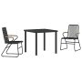 Conjunto de comedor de jardín de 7 piezas Negro Ratán PVC de , Sillas de jardín - Ref: Foro24-3379174, Precio: 438,40 €, Desc...