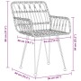 Juego de Comedor de Jardín de 7 Piezas en Ratán Polimérico Marrón de , Sillas de jardín - Ref: Foro24-3379182, Precio: 576,92...