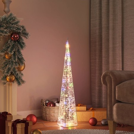 Cono de luz LED decorativo acrílico multicolor 90 cm en Decoración Festiva y Estacional | Comprar online en Foru.es