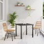 Conjunto de Comedor Jardín de 5 Piezas Marrón Ratán Poliéster de , Sillas de jardín - Ref: Foro24-3379194, Precio: 417,37 €, ...