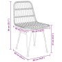 Conjunto de Comedor de Jardín de 5 Piezas de Ratán Poliéster Negro | Foro24.es | Tu tienda online para hogar, jardín y más Foro24.es