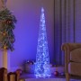 Cono de luz LED decorativo acrílico azul 120 cm en Decoración Festiva y Estacional | Comprar online en Foru.es