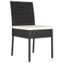 Juego de Comedor de Jardín 5 Piezas Negro Poliratán de , Sillas de jardín - Ref: Foro24-3379206, Precio: 318,65 €, Descuento: %