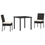 Juego de Comedor de Jardín 5 Piezas Gris Poliratán de , Sillas de jardín - Ref: Foro24-3379214, Precio: 320,29 €, Descuento: %