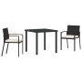 Conjunto de comedor de jardín de 5 piezas Poliratán negro de , Sillas de jardín - Ref: Foro24-3379234, Precio: 257,91 €, Desc...