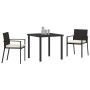 Conjunto de comedor de jardín de 5 piezas Poliratán negro de , Sillas de jardín - Ref: Foro24-3379234, Precio: 257,91 €, Desc...