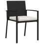 Conjunto de comedor de jardín de 5 piezas Poliratán negro de , Sillas de jardín - Ref: Foro24-3379234, Precio: 257,91 €, Desc...