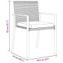 Conjunto de comedor de jardín de 5 piezas Poliratán negro de , Sillas de jardín - Ref: Foro24-3379234, Precio: 257,91 €, Desc...