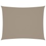 Toldo de vela rectangular tela Oxford gris taupe 5x7 m en Sombrillas | Comprar online en Foru.es