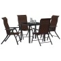 Set de Comedor de Jardín de 5 Piezas Marrón Poliratán | Foro24.es | Tu tienda online para hogar, jardín y más Foro24.es