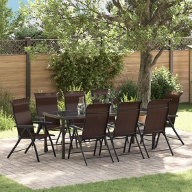 Comprar Set de Comedor de Jardín 9 Piezas Marrón