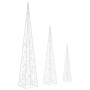 Cono de luz LED decorativo acrílico blanco frío 60/90/120 cm en Decoración Festiva y Estacional | Comprar online en Foru.es