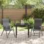 Set de Comedor de Jardín de 3 Piezas Gris Poliratán de , Sillas de jardín - Ref: Foro24-3379275, Precio: 217,16 €, Descuento: %