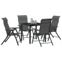Conjunto de jardín de 5 piezas Gris Polirratán de , Sillas de jardín - Ref: Foro24-3379276, Precio: 347,32 €, Descuento: %