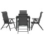 Conjunto de jardín de 5 piezas Gris Polirratán de , Sillas de jardín - Ref: Foro24-3379276, Precio: 347,32 €, Descuento: %