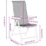 Set de Comedor de Jardín de 5 Piezas Grises en Ratán Polímero de , Sillas de jardín - Ref: Foro24-3379278, Precio: 383,90 €, ...