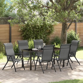 Conjunto de Comedor de Jardín de 7 Piezas Gris Poliratán de , Sillas de jardín - Ref: Foro24-3379279, Precio: 563,15 €, Descu...