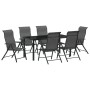 Conjunto de Comedor de Jardín de 7 Piezas Gris Poliratán de , Sillas de jardín - Ref: Foro24-3379279, Precio: 563,15 €, Descu...