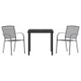 Conjunto de Comedor de Jardín de 5 Piezas Antracita Acero de , Sillas de jardín - Ref: Foro24-3379285, Precio: 326,55 €, Desc...