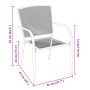 Conjunto de Comedor de Jardín de 5 Piezas Antracita Acero de , Sillas de jardín - Ref: Foro24-3379285, Precio: 326,55 €, Desc...