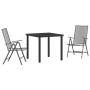 Conjunto de Comedor de Jardín de 3 Piezas Acero Antracita de , Sillas de jardín - Ref: Foro24-3379289, Precio: 206,56 €, Desc...