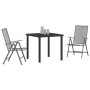 Conjunto de Comedor de Jardín de 5 Piezas en Acero Antracita de , Sillas de jardín - Ref: Foro24-3379290, Precio: 285,73 €, D...