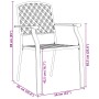 Juego de Comedor de Jardín de 5 Piezas de Acero Antracita | Foro24.es | Tu tienda online para hogar, jardín y más Foro24.es