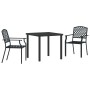 Juego de Comedor de Jardín de 3 Piezas de Acero Antracita de , Sillas de jardín - Ref: Foro24-3379307, Precio: 540,37 €, Desc...