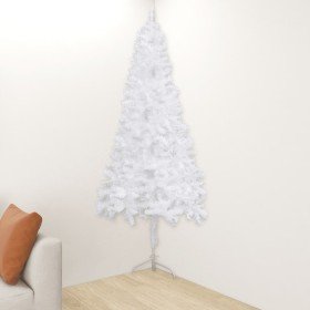 Árbol de Navidad artificial de esquina blanco 240 cm PVC en Decoración Festiva y Estacional | Comprar online en Foru.es