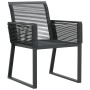 Set de Comedor de Jardín de 5 Piezas Ratan Polímero Negro de , Sillas de jardín - Ref: Foro24-3379311, Precio: 366,23 €, Desc...