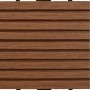 Baldosas de porche de WPC 30x30 cm 2 m² marrón 22 unidades en Materiales de construcción | Comprar online en Foru.es