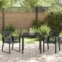 Set de Comedor de Jardín de 7 Piezas Negro Poliratán | Foro24.es | Tu tienda online para hogar, jardín y más Foro24.es